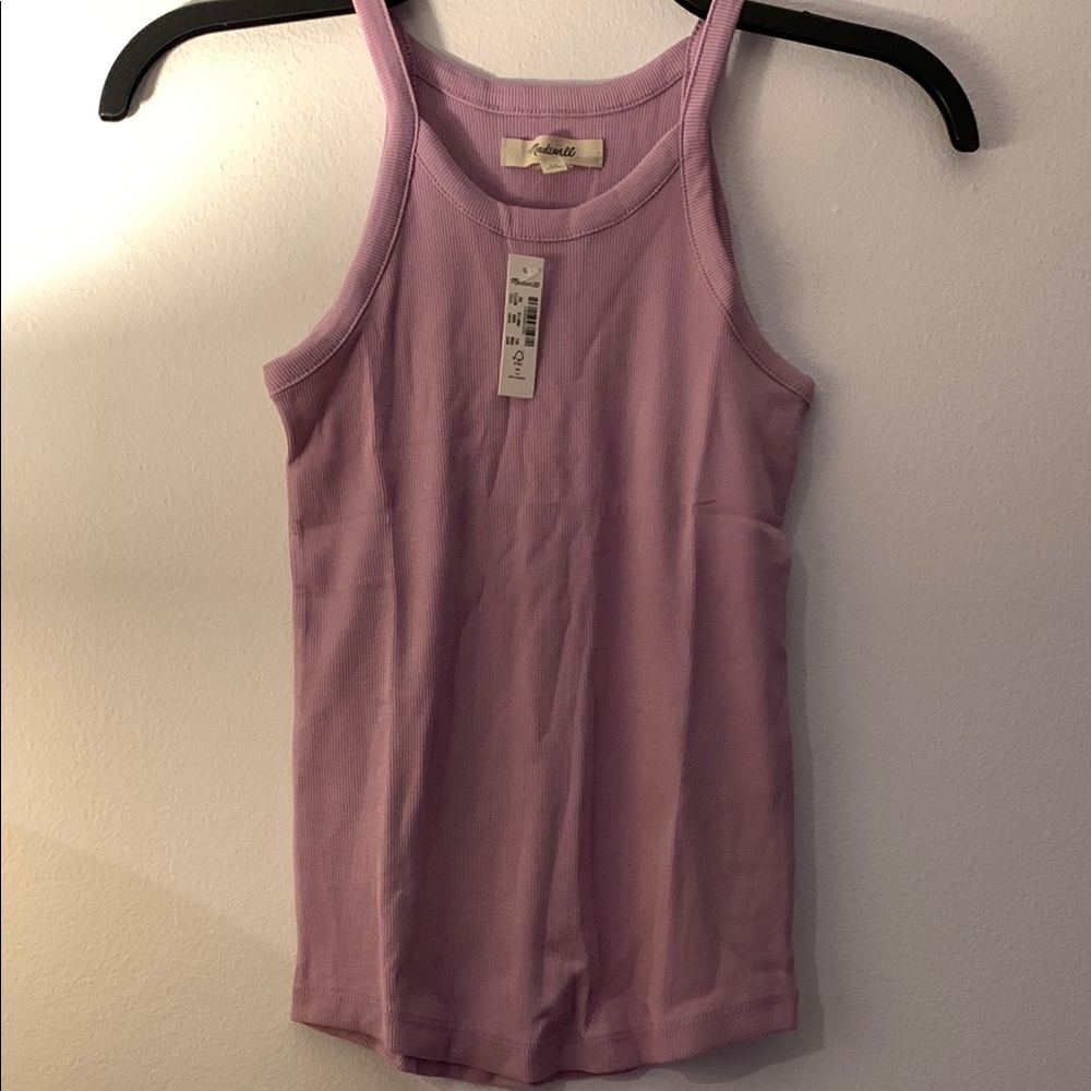 Madewell Fitted Lilac Tank Top